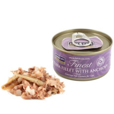 Fish4Cats Finest Tuna Fillet With Anchovy Cat Can Food 吞拿魚鳳尾魚貓罐頭 70g 